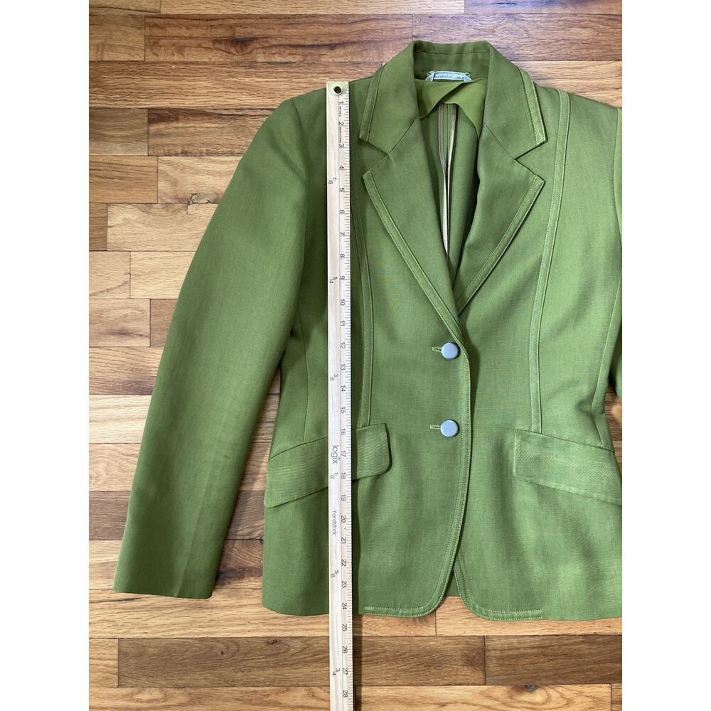 MaxMara Olive Green Blazer and Pants Set - Picture 9 of 15